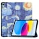 UUcovers for iPad A16 11th Generation Case 11 inch 2025 iPad 10th Generation Case 109 inch 2022 Stand Trifold Smart Cover with Auto WakeSleep PU Leather Shockproof Shell Starry Night Van Gogh