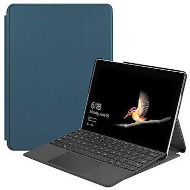 Gylint Case for Surface Go 4 2023 Go 3 2021 Go 2 2020 Surface Go 2018 Slim Fit Leather Smart Case Cover with Pencel Holder for Microsoft Surface Go Blackish Green