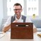 HFcoupe Slim Case for iPad Pro 13 inch M4 2024 M5 2025 Embossing Print Book Style iPad Pro 13 Cover with Magnetic Closure Multiple Viewing Angles Elastic Pencil Holder Tan