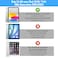 HGWALP Clear Case for iPad A16 11th Generation 11 Inch 2025iPad 10th Generation 109 Inch 2022Stand Cover with Hard Translucent Back Support Touch lD Auto WakeSleepStylus HolderNavy