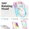 HXCASEAC Case for Kids iPad A16 11th10th Generation Full Body Protective with 360 Degree Rotating Handle Stand Screen Protector Pencil Holder Shoulder Strap A2969A2757A3354A33553356 Pink