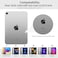 IAMKHO Case for iPad A16 11th Generation 11 Inch 2025 iPad 10th Generation 109 inch 2022 with Pencil Holder Auto WakeSleep Support Touch ID Slim Trifold Stand Protective Cover Gray