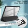 JETech Case for iPad Pro 105Inch and iPad Air 3 105Inch 2019 3rd Generation with Pencil Holder Clear Transparent Back Shell Slim Stand Shockproof Tablet Cover Black