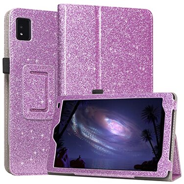 JKhandy Case for Moxee Tablet 2 8 Inch 2022 Release Model MTT8B22 Folio PU Leather Stand Cover with Pencil Holder Glitter Purple