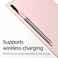 JOOSKO Joosko Compatible with Samsung Galaxy Tab S7S7S7 FES8S8S8 UltraS9S9S9 UltraS10 Pencil Case S Pen Case Silicone Translucent NonSlip Cover Pink