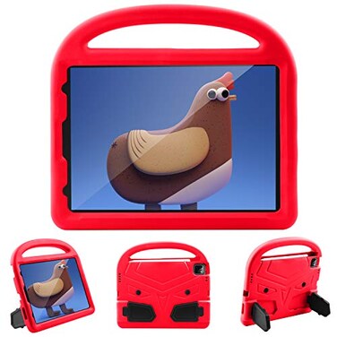 Techcircle Kids Case for iPad Pro 11 202220212020 4th3rd2nd Generation Child Shock Proof EVA Protective Support Pencil Charging Handle Stand Case for iPad Air 54 Gen 109 20222020 Red