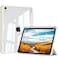 KVTVOU Case for iPad Air 11 Inch 202620252024 M4M3M2 iPad Air 5th4th Gen 109 Inch 20222020 with Pencil Holder Hard Clear Back Shell Soft TPU Frame Cover Auto SleepWake Cream White