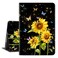 Lalumix for iPad 9Th 7Th 8Th Generation Case for iPad 102 Case Shockproof Protective MultiAngle Viewing Adjustable Stand Auto WakeSleep Butterfly Sunflower