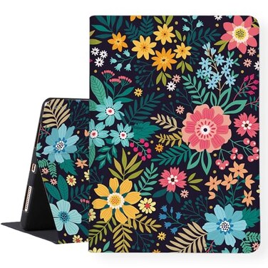 LI-LOVE LILOVE Case for iPad A16 11 inch 2025 11th Gen iPad 10th Generation 109 inch 2022 Soft TPU Flower Folio Stand Cover Adjustable Angles Auto Wake Sleep Smart Case