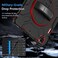 Miesherk Case for iPad Pro 129 Inch 6th5th4th Generation Military Grade Heavy Duty Shockproof iPad Pro 129 Case Rotating Stand Pencil Holder HandShoulder Strap RedBlack