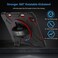 Miesherk Case for iPad Pro 129 Inch 6th5th4th Generation Military Grade Heavy Duty Shockproof iPad Pro 129 Case Rotating Stand Pencil Holder HandShoulder Strap RedBlack