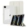 MYGROO Mygroo for iPad Pro 11 inch case M4M5 20242025Case for iPad Pro 11 with Pencil HolderModel NoA2837A3006 Slim Smart Cover with Clear Back Shell for 2024 iPad Pro11 Inch M4Creamy White