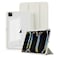 MYGROO Mygroo for iPad Pro 11 inch case M4M5 20242025Case for iPad Pro 11 with Pencil HolderModel NoA2837A3006 Slim Smart Cover with Clear Back Shell for 2024 iPad Pro11 Inch M4Creamy White