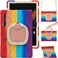 PboyiqiS Heavy Duty Case for Galaxy Tab S9 Plus 124 Inch 2023 Model SMX810X816X818with S Pen Holder Shockproof Kids Case with 360 Rotating StandShoulder Strap Colourful Red