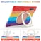 PboyiqiS Heavy Duty Case for Galaxy Tab S9 Plus 124 Inch 2023 Model SMX810X816X818with S Pen Holder Shockproof Kids Case with 360 Rotating StandShoulder Strap Colourful Red