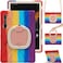 PboyiqiS Heavy Duty Case for Galaxy Tab S9 Plus 124 Inch 2023 Model SMX810X816X818with S Pen Holder Shockproof Kids Case with 360 Rotating StandShoulder Strap Colourful Red