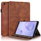 Pefcase Case for Samsung Galaxy Tab A 84 2020 SMT307 PU Leather Folio Stand Cover Protective Shell Lightweight with Pencil Holder Card Pocket Elastic Belt for Galaxy Tab A 84 Tablet 2020 Brown