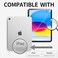 Piznernico Trifold Case for iPad 11th Generation A16 Chip 2025 Slim iPad 10th Generation Case A14 109 2022 Lightweight Shockproof Clear Transparent Back Cover Composition Book