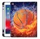 YHB Rotating Case for iPad 9th 8th 7th Generation 102 inch 202120202019 Premium PU Leather MultiAngle Viewing Stand TPU Cover with Auto WakeSleep Basketball on Fire Water