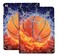 YHB Rotating Case for iPad 9th 8th 7th Generation 102 inch 202120202019 Premium PU Leather MultiAngle Viewing Stand TPU Cover with Auto WakeSleep Basketball on Fire Water