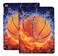YHB Rotating Case for iPad 9th 8th 7th Generation 102 inch 202120202019 Premium PU Leather MultiAngle Viewing Stand TPU Cover with Auto WakeSleep Basketball on Fire Water