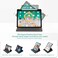 YHB Rotating Case for iPad 9th8th7th Generation 102 Inch 202120202019 Ocean Theme Premium PU Leather Folio Stand Cover with Pencil Holder Auto WakeSleep Sea Turtle