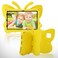 JINGANGYU Samsung Galaxy Tab A8 105 inch X200 Kids Butterfly Case with Handle Stand Samsung Tab A8 Tablet Cover Kid Proof Light EVA Rugged Shockproof Full Cover Case for Girl Toddlers Yellow