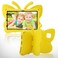 JINGANGYU Samsung Galaxy Tab A8 105 inch X200 Kids Butterfly Case with Handle Stand Samsung Tab A8 Tablet Cover Kid Proof Light EVA Rugged Shockproof Full Cover Case for Girl Toddlers Yellow
