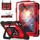 Scnioy Case for iPad 10th Generation 109 Inch 2022 iPad A16 11th Generation 11 Inch 2025 Rugged i Pad Case 10th Gen with 360Rotating Stand Screen Protector Pen Holder Shoulder Strap Red