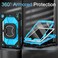 Scnioy Case for iPad 9th Generation iPad Case 9th 8th 7th Generation iPad 102 Inch iPad 9th Gen Cover with Screen Protector Pen Holder TabletCases 360 Rotating Stand Black Blue