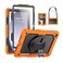 SEYMAC Case for Samsung Galaxy Tab A9 PlusA11 Plus 11 Inch FullBody Shockproof Protective Case with Rotating Stand Screen Protector HandShoulder Strap and Pen Holder Orange
