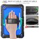 SEYMAC stock Case for Samsung Galaxy Tab A11 PlusA9 Plus 11 FullBody Drop Protection Case with Screen Protector Pencil Holder 360 Rotating Hand Strap Stand BlueBlack