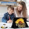 Som Lam for iPad Mini Case iPad Mini 1 2 3 4 5 Case and Coasters Set PU Leather Folio Case Smart Cover with Stand Auto Wake Sleep for iPad 54321 Watercolor Sunflower