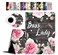 Som Lam iPad Mini Case iPad Mini 1 2 3 4 5 Case and Coasters Set PU Leather Folio Case Smart Cover with Stand and Auto Wake Sleep for iPad 54321 Floral Boss Lady Funny