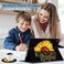Som Lam Case for iPad 102 8th Gen 2020 7th Gen 2019 iPad Air 105inch 2019 iPad Pro 105Durable Shockproof Protective Cover for iPad 8th 7th with Coasters Set Watercolor Sunflower