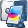 SPARIN Case for iPad A16 11th10th Generation 20252022 11109 with Pencil Holder Magnetic Detachable Hybrid Stand PortraitLandscape Angle Clear Protective Case Auto WakeSleepNavy Blue