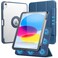 SPARIN Case for iPad A16 11th10th Generation 20252022 11109 with Pencil Holder Magnetic Detachable Hybrid Stand PortraitLandscape Angle Clear Protective Case Auto WakeSleepNavy Blue