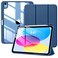 TiMOVO Case for iPad A16 11th Generation 11 Inch 2025 iPad 10th Generation Case 109 Inch 2022 with Pencil HolderSlim Protective Cover with Clear Back ShellAuto WakeSleep Abyss Blue