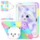 TOMORRY Case for iPad A16 11th 2025 10th Generation 109 Inch 2022 with Tempered Glass Screen ProtectorCat StandPencil Holder Shoulder StrapShockproof for iPad Case 10th Gen kids GirlsColourful