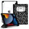 TopPerfekt Hybrid Slim Case for iPad 9th 8th 7th Generation 20212020 2019 102 Inch Shockproof Cover with Clear Transparent Back Shell Pencil Holder Auto SleepWake Composition Book