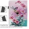 Dluggs Universal Rotating Tablet Case for 7 8 Inch Android Tablet 360 Degree Rotating PU Leather Stand Case for 7 8 and All 7085 Inch Tablet Bird