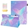 UUcovers Case for Samsung Galaxy Tab S7 S7 Plus 124 Inch Tablet 2020 SMT970T975T976 with Pencil Card Holder Auto SleepWake Stand Smart Folio PU Leather TPU Cover Pink Mermaid Tail Scale