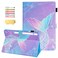 UUcovers Case for Samsung Galaxy Tab S7 S7 Plus 124 Inch Tablet 2020 SMT970T975T976 with Pencil Card Holder Auto SleepWake Stand Smart Folio PU Leather TPU Cover Pink Mermaid Tail Scale