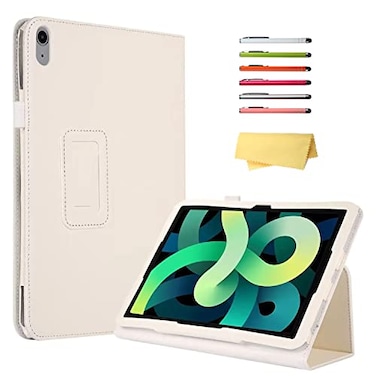 UUcovers for Apple iPad A16 11th Generation Case 11 Inch 2025 iPad 10th Generation Case 109 Inch 2022 Stand Folio Smart PU Leather Shockproof Cover with Pencil Holder Auto SleepWake White