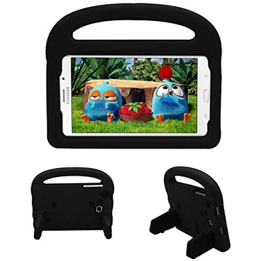 UUcovers Kids Case for Galaxy Tab A 70 2016 Tab 4 70 2014 Tab ETab 3 Lite 70 SMT280T230T210T110T113 Cover Stand Handle EVA Silicone Cover for Galaxy Tab A33 Lite4E Lite 70 Black