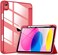 VIKESI Case for iPad A16 11inch 2025 and iPad 10th Generation 109 Inch 2022 Clear Back and TPU Shockproof Frame Cover Builtin Pencil Holder Support Auto SleepWake Yellow