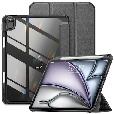 VIKESI Case for iPad Air 11inch M4M3M2 Chip 202620252024 and for iPad Air 5th4th Gen 109 Inch 20222020Matte Slim Hard Back Soft TPU Frame Pencil HolderAuto SleepWake Star Black