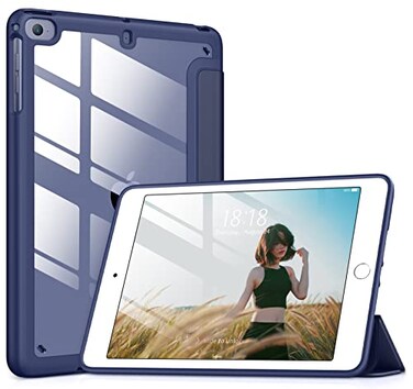 VIKESI for iPad mini 4 5 3 2 1 CaseClear 79 inch iPad mini 1st 2nd 3rd 4th 5th Generation Smart Cover Support Auto SleepWake Midnight Blue