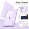 VIKESI for iPad mini 4 5 3 2 1 CaseClear 79 inch iPad mini 1st 2nd 3rd 4th 5th Generation Smart Cover Support Auto SleepWake Pale Purple