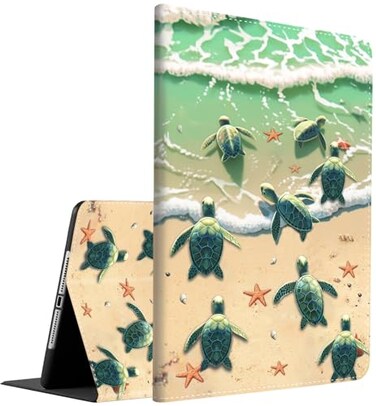 ZHEERIY Case for New iPad 8th Gen 102 2020 iPad 7th Gen 102 2019 iPad Air 105 2019 iPad Pro 105 Shock Proof Protective Stand Case with Auto SleepWakeSea Turtles